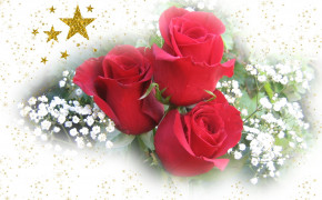 Animated Rose Background Wallpaper 07541