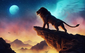 Lion HD Background Wallpaper 77774