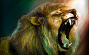 Angry Lion 07540