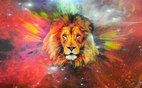 Galaxy Lion Background Wallpaper 76244