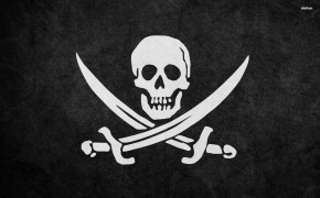 Evil Pirate Flag Background Wallpaper 07890