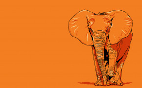 Elephant Art Wallpaper 07879