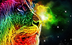 Rainbow Lion Wallpaper 78067