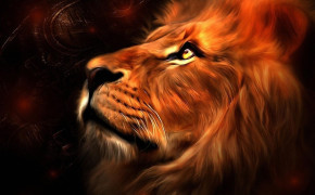 Fire Lion Desktop HD Wallpaper 76192
