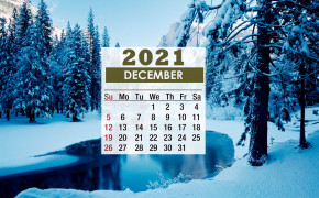 December 2021 Calendar Forest Winter Wallpaper 72197