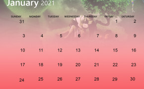 January 2021 Calendar Love Wallpaper 72243