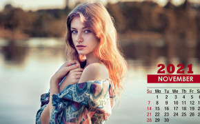 November 2021 Calendar Beautiful Girl Wallpaper 72316