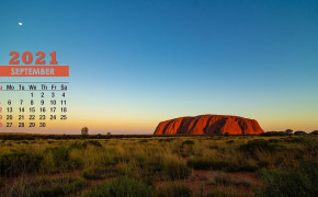 September 2021 Calendar Uluru Wallpaper 72338