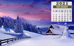 December 2021 Calendar Winter Nature Wallpaper 72205