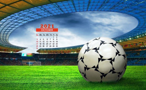 October 2021 Calendar Football Stadium Wallpaper 72324