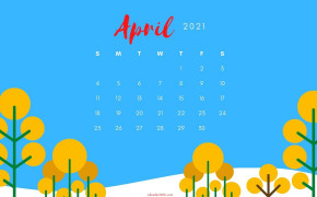 April 2021 Calendar Minimalist Wallpaper 72172