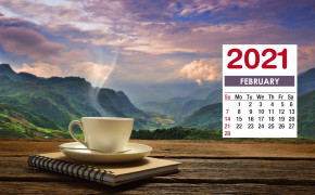 February 2021 Calendar Coffee Cup Wallpaper 72211