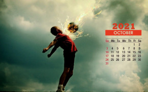 October 2021 Calendar Footballer Wallpaper 72326