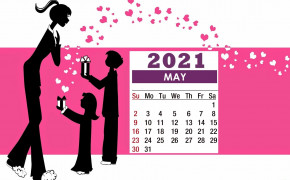 May 2021 Calendar Happy Mothers Day Wallpaper 72304