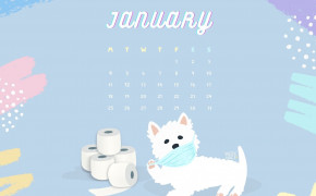 January 2021 Calendar Dog Wallpaper 72237