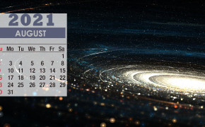 August 2021 Calendar Space Wallpaper 72189