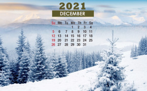 December 2021 Calendar Winter Season Wallpaper 72207