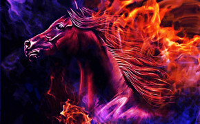 Fire Horse Desktop HD Wallpaper 82883