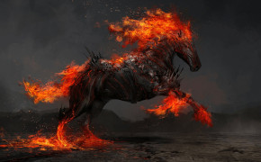 Fire Horse Wallpaper HD 82890
