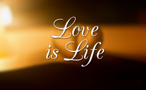 Love Is Life Quotes HD Wallpaper 00827