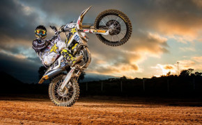 Wheeling Motocross Bike Stunt Wallpaper HD 83831