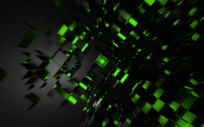 Green Shards Desktop Widescreen Wallpaper 84276