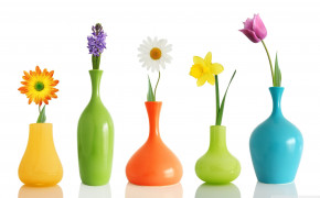 Flower Vase HD Desktop Wallpaper 84163