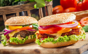Fried Hamburger High Definition Wallpaper 84180