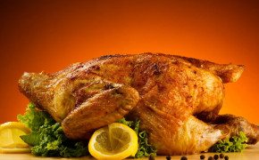 Grilled Chicken Background Wallpaper 08353