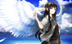 Anime Angel Girl Wings Desktop Wallpaper 84933