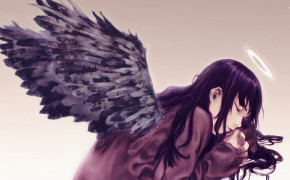 Anime Girl Black Wings Best Wallpaper 84946