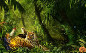 Animated Jungle Background Wallpaper 08216
