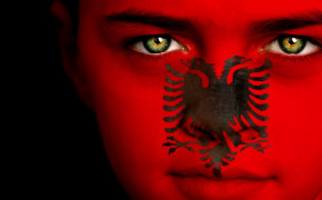 The Flag of Albania Wallpaper HD 86044