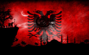 The Flag of Albania Background Wallpapers 86034