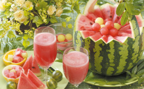 Watermelon Juice Desktop Wallpaper 08584
