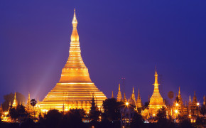 Shwedagon Pagoda Myanmar HD Background Wallpaper 88741