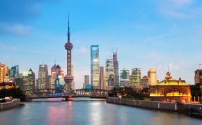 Shanghai Skyline Background Wallpapers 88708