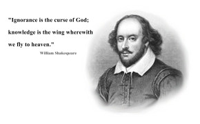 William Shakespeare Knowledge Quotes Wallpaper 00878