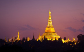 Shwedagon Pagoda Myanmar Background Wallpaper 88735