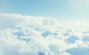White Clouds Background Wallpaper 09087