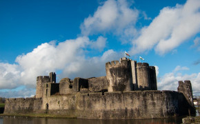 Caerphilly Castle Architecture High Definition Wallpaper 98929
