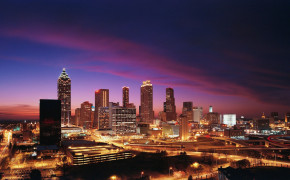 Atlanta Skyline Background Wallpaper 97133