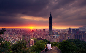 Taipei Skyline Background Wallpaper 93740
