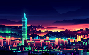 Taipei Skyline HD Desktop Wallpaper 93743