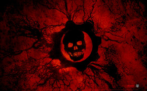 Gears of War Logo Red Wallpaper 00914