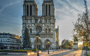 Notre Dame Cathedral Building Background Wallpaper 92507
