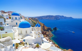 Greece Island Background Wallpaper 95802