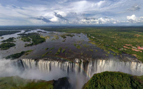Zambia Waterfall Desktop Wallpaper 94635