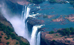 Zambia Waterfall HD Desktop Wallpaper 94637
