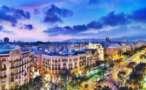 Barcelona City Skyline Widescreen Wallpapers 94929